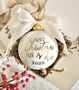 Last Christmas As A Miss Ceramic Bauble, thumbnail 1 of 5
