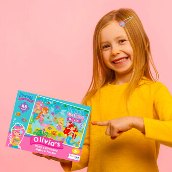 Personalised Mermaids Birthday Jigsaw Puzzle, 3 of 10