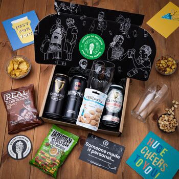 Father's Day Guinness Irish Stout And Premium Snack Beer Gift Hamper, 2 of 12