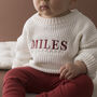 Personalised Children's Name Knitted Jumper, thumbnail 1 of 6