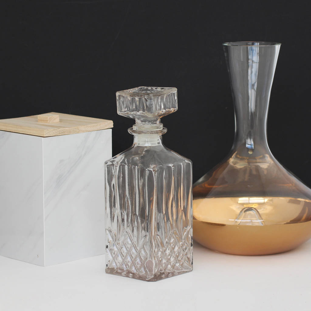 Shoptagr Decorative Glass Decanter By Posh Totty Designs