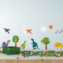 Dinosaur Collection Wall Sticker Pack Large Size, thumbnail 1 of 4