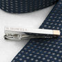 Personalised Two Tone Tie Clip, thumbnail 4 of 5