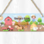 Personalised Farmyard Door Sign, Kids Bedroom Decor, thumbnail 2 of 2