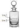 Personalised Initials Anniversary Decanter, thumbnail 2 of 8