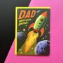 Dad Rocket Sci Fi Birthday Card, thumbnail 1 of 2