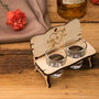 Personalised Bench With Shot Glasses For Couple, thumbnail 3 of 3