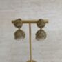 Antique Gold Small Jhumki Earrings, thumbnail 1 of 4