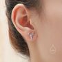 Mismatched Sterling Silver Lobster And Prawn Stud Earrings, thumbnail 2 of 12