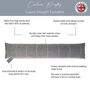 Luxury Wool Effect Door Draught Excluder Grey Check, thumbnail 5 of 5