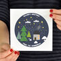 Personalised Pack Of Christmas Cottage Cards, thumbnail 2 of 2
