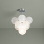 Low Rise Mini Frosted Bubble Chandelier, thumbnail 4 of 9