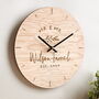 Personalised Couples Anniversary Clock, thumbnail 2 of 4