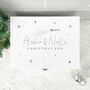 Personalised White Wooden Couples Christmas Eve Box Three Sizes 22cm | 27cm | 30cm, thumbnail 6 of 8