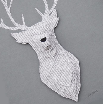 Personalised Family Name 3D Stag Artwork, 4 of 11