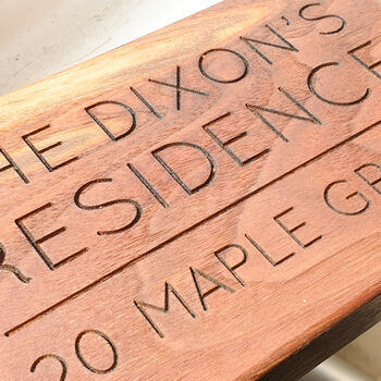 Personalised Wooden House Sign, 4 of 6