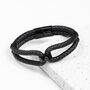 Personalised Men's Iconic Dual Leather Bracelet, thumbnail 6 of 12