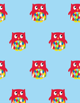 Owl Repeat Print Wrapping Paper, 2 of 2