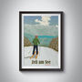 Zell Am Zee Ski Resort Austria Travel Poster Art Print, thumbnail 1 of 8