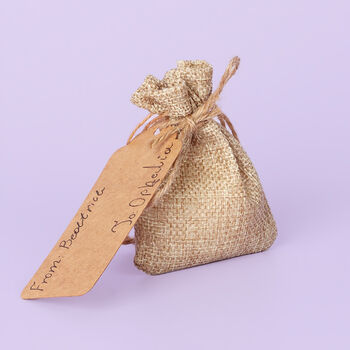 G Decor Set Of Five Or 10 Small Hessian Gift Bags, 5 of 8