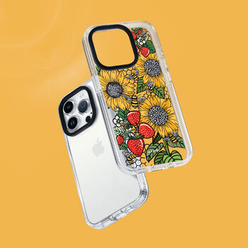 Sunflower Bees Strawberry Phone Case For iPhone, 3 of 10