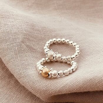 Gold Ball Stacking Ring, 2 of 3