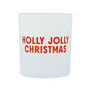 Holly Jolly Christmas Scented Natural Wax Candle, thumbnail 2 of 6
