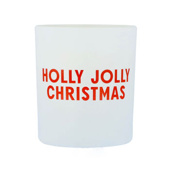 Holly Jolly Christmas Scented Natural Wax Candle, 2 of 6