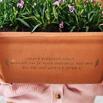 Special Birthday Gift Terracotta Planter, 2 of 2