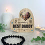 Personalised The World's Best Dad Wooden Freestanding Heart, thumbnail 2 of 5