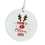 Personalised Children's Christmas Ceramic Ornament With Name, thumbnail 2 of 7