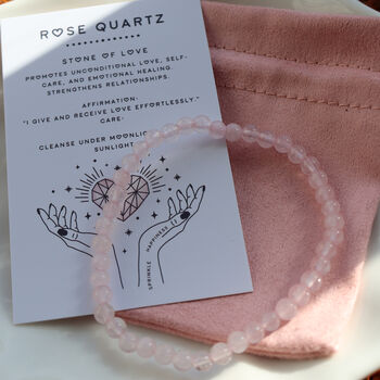 Rose Quartz Bracelet – Love And Compassion, 4 of 6