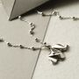 Sterling Silver Origami Elephant Necklace, thumbnail 3 of 7