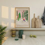 Ski Snowy Scene Art Print Winter Sports Poster, thumbnail 8 of 9