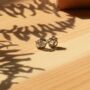 Dainty Silver Flower Earrings For Women, thumbnail 2 of 7