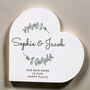 Botanical Personalised Heart Ornament, thumbnail 4 of 6