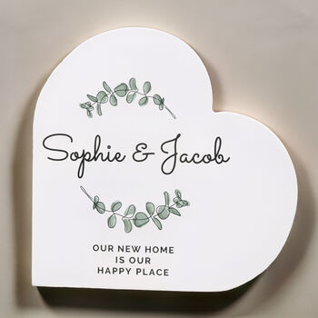 Botanical Personalised Heart Ornament, 4 of 6