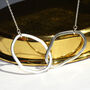 Handmade Sterling Silver Cloud Link Necklace, thumbnail 4 of 6