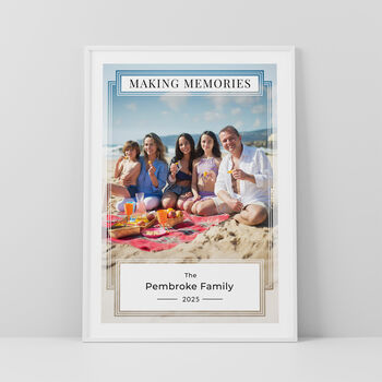 Our Family Photo Print Personalised Family Gift, 4 of 5