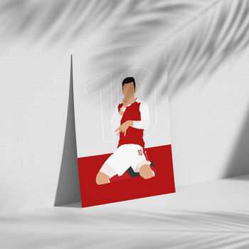 Mesut Ozil North London Reds Poster, 2 of 3