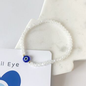 Evil Eye Spiritual Beaded Bracelet Crystal Healing, 2 of 2