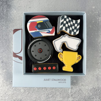 Motor Racing Vanilla Biscuit Box, 4 of 6