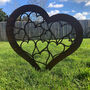Rusted Metal Heart Garden Ornament Valentines Gift, thumbnail 1 of 4