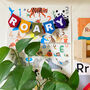 Muted Rainbow Personalised Bunting Name Garland, thumbnail 8 of 10