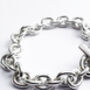 Handmade Silver T-bar Bracelet, thumbnail 5 of 6