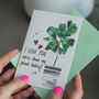 Love You More Than My Plant Babies Valentines Card, thumbnail 1 of 2