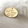 Brass Oval Dog Name Tag, thumbnail 2 of 2