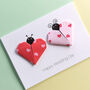 Personalised Love Bug Origami Happy Wedding Day Card, thumbnail 1 of 4