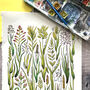 Grasses Of Britain Watercolour Postcard, thumbnail 5 of 8