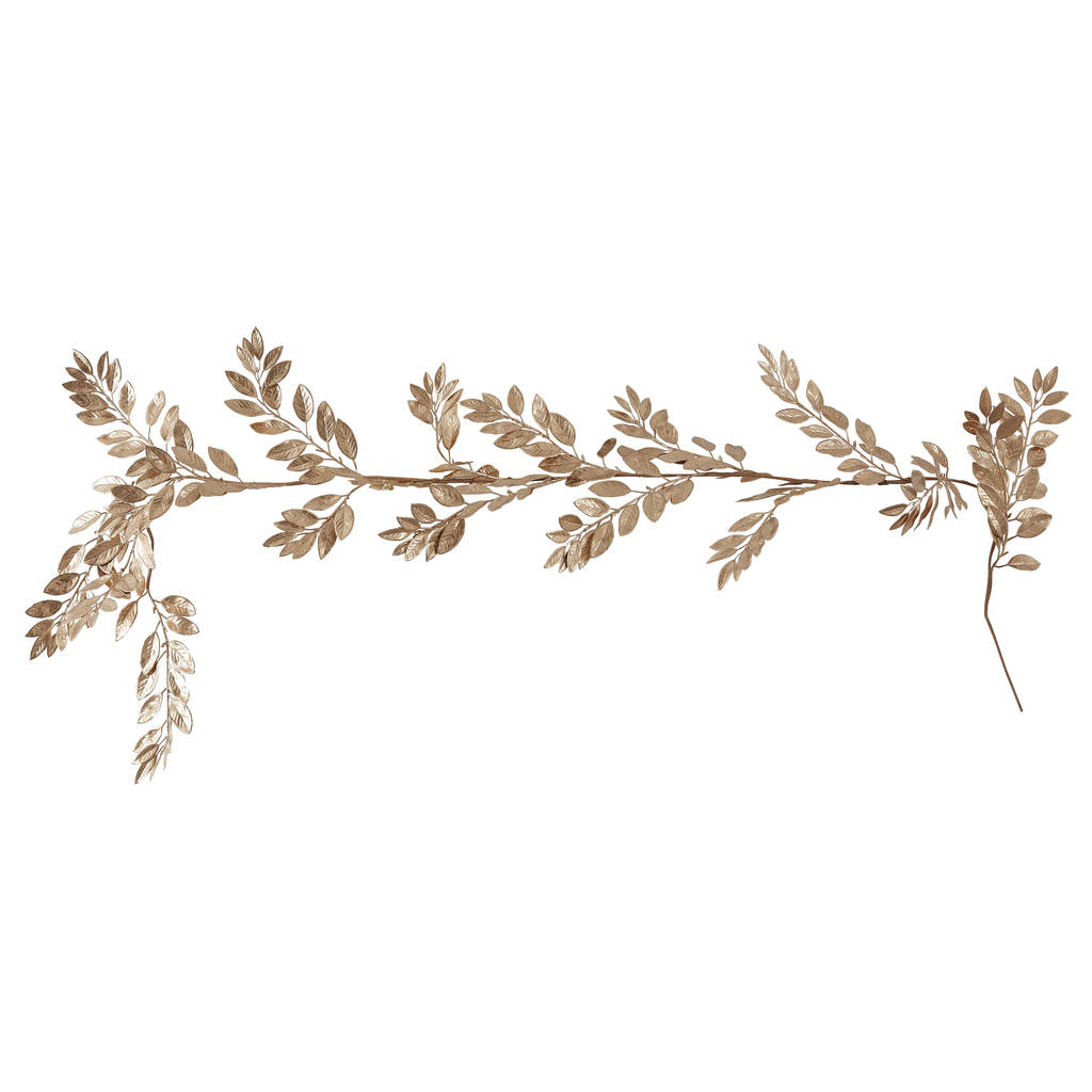 Gold Foliage Christmas Garland By Ginger Ray | notonthehighstreet.com